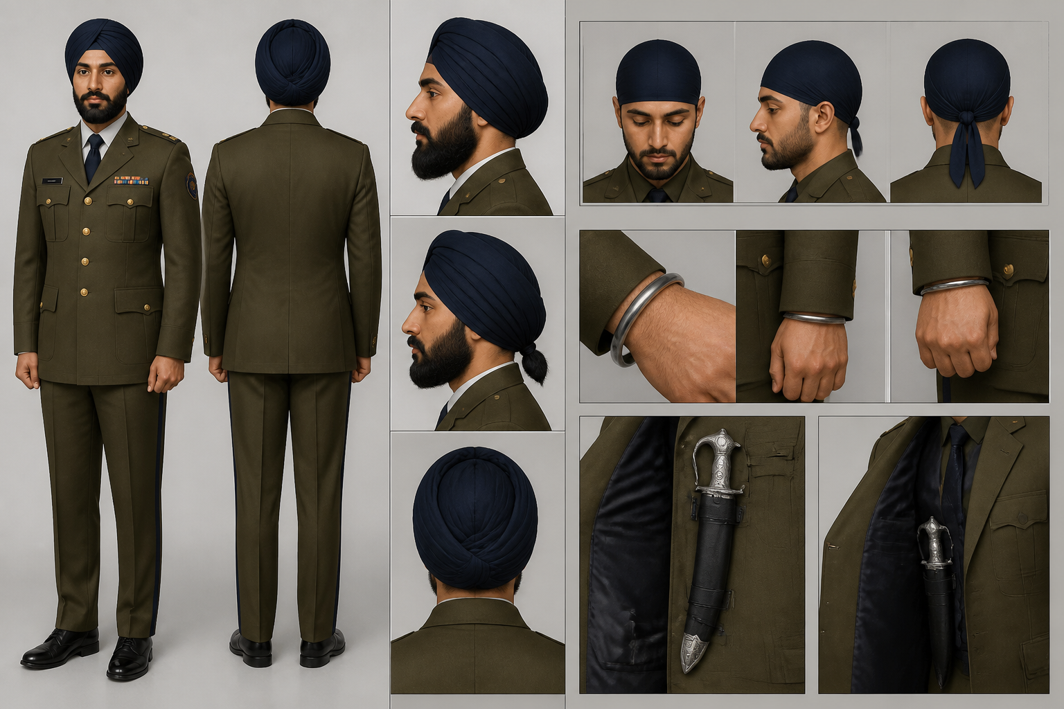 Authorized Sikh uniform accommodations